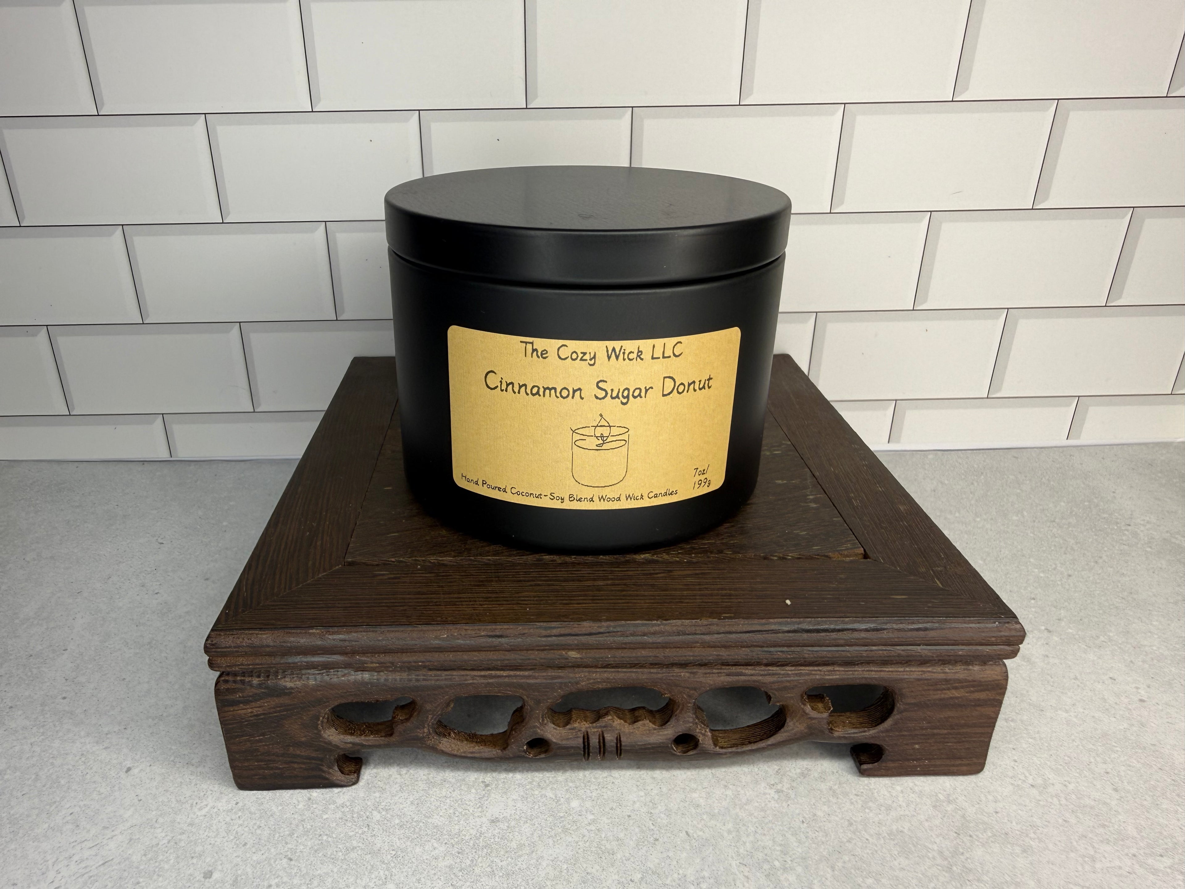 Cinnamon Sugar Donut Candle