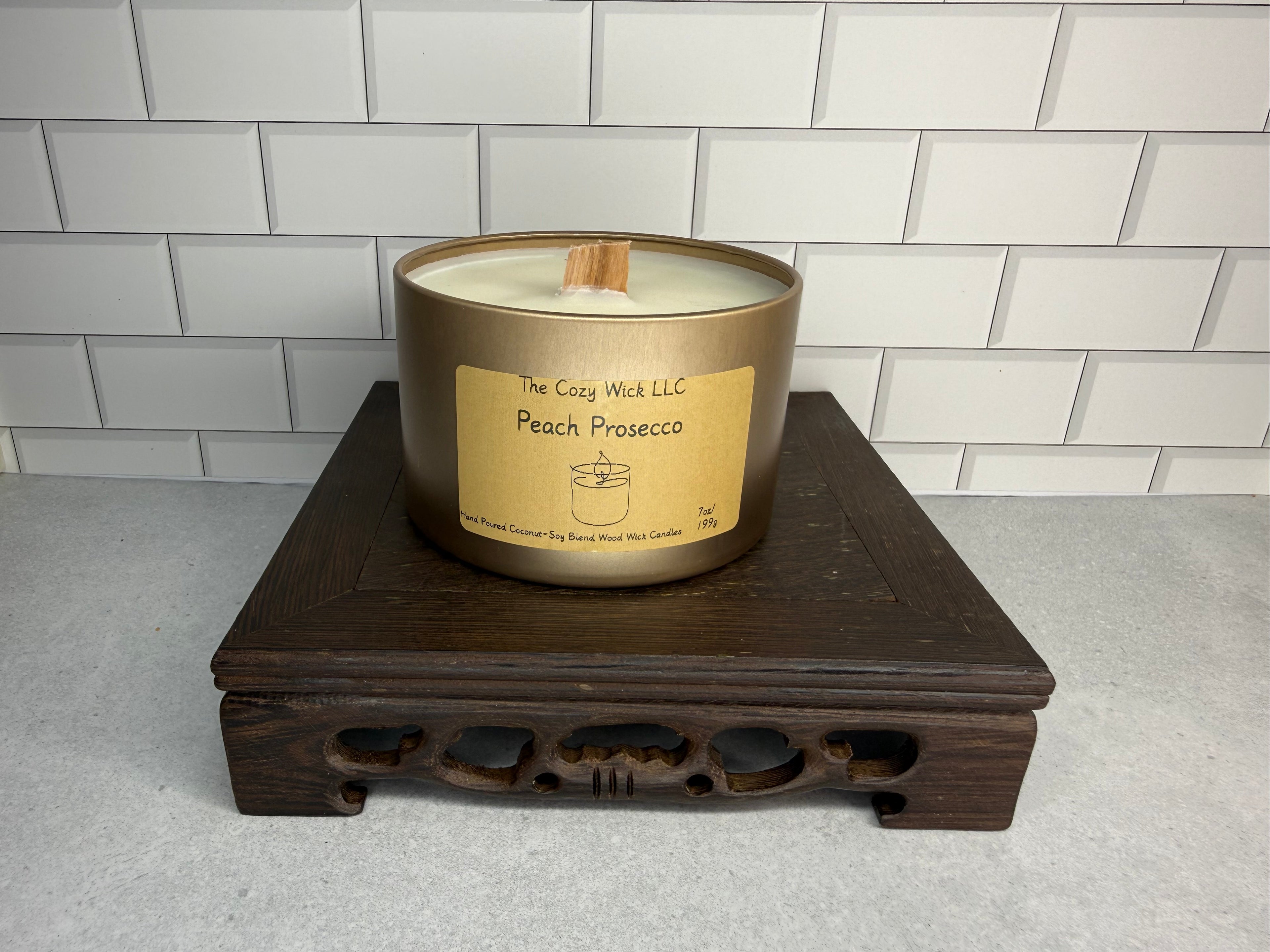 Peach Prosecco Candle
