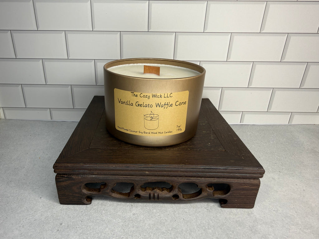 Vanilla Gelato Waffle Cone Candle
