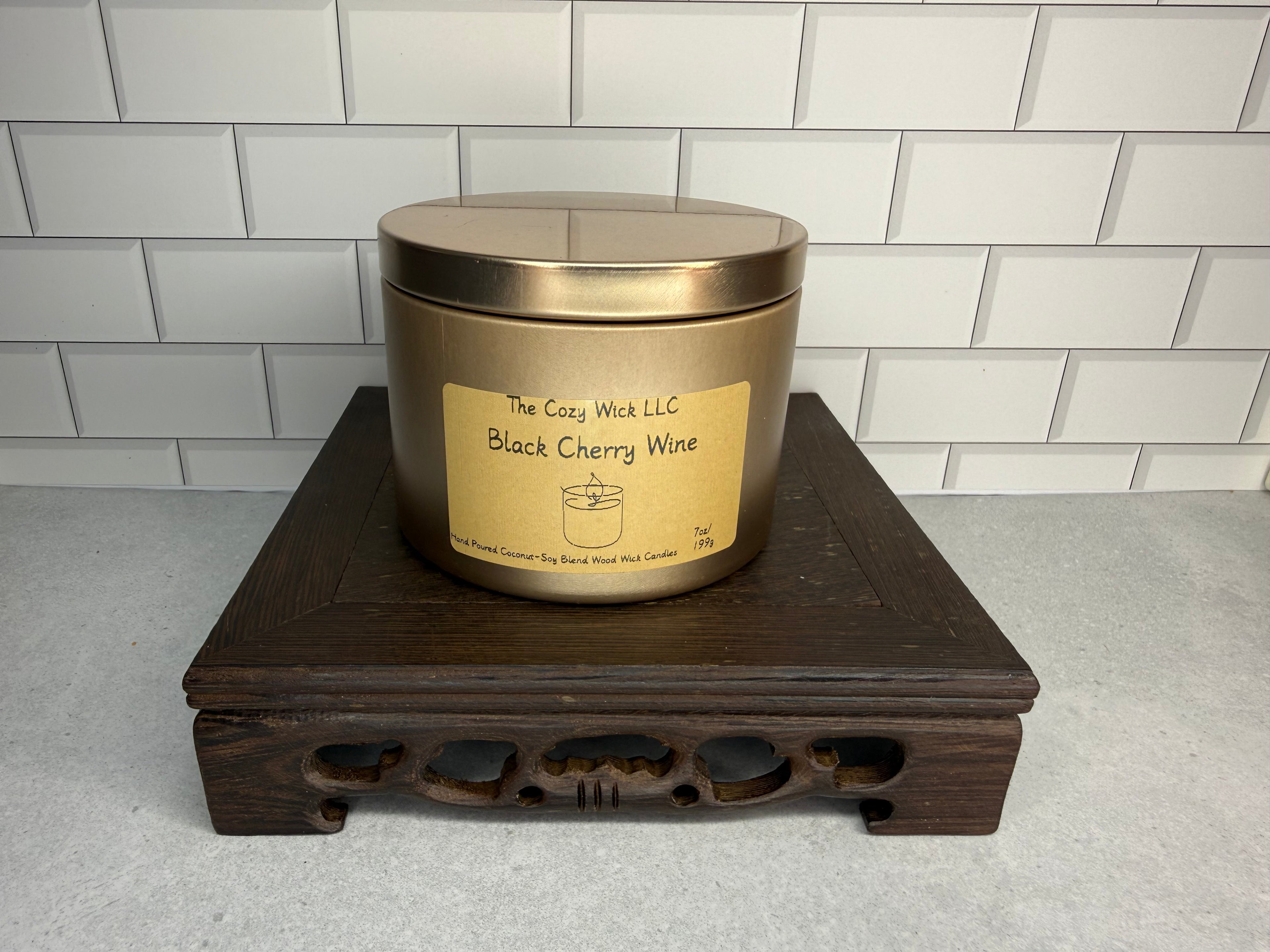 Black Cherry Wine Candle