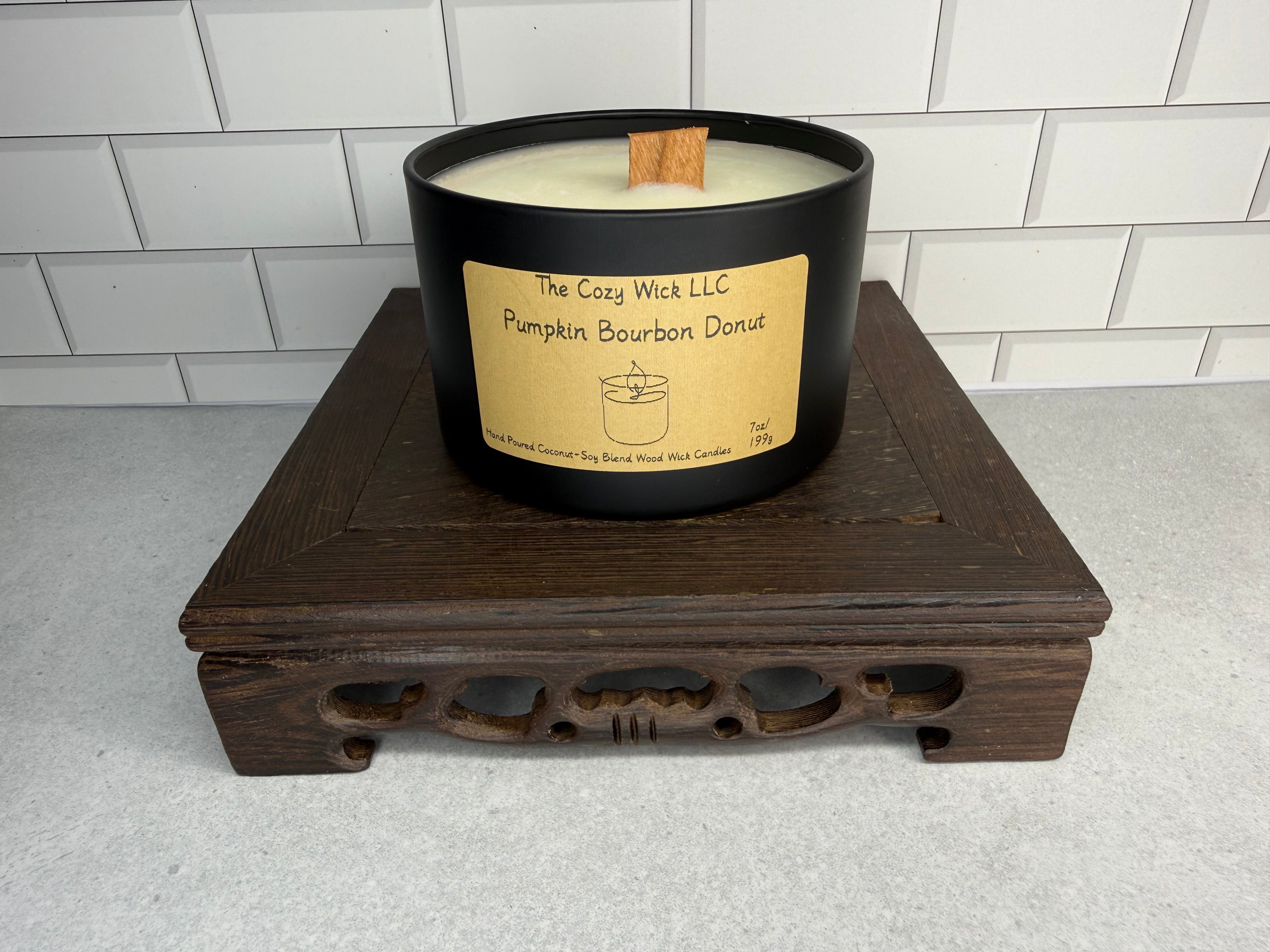 Pumpkin Bourbon Donut Candle