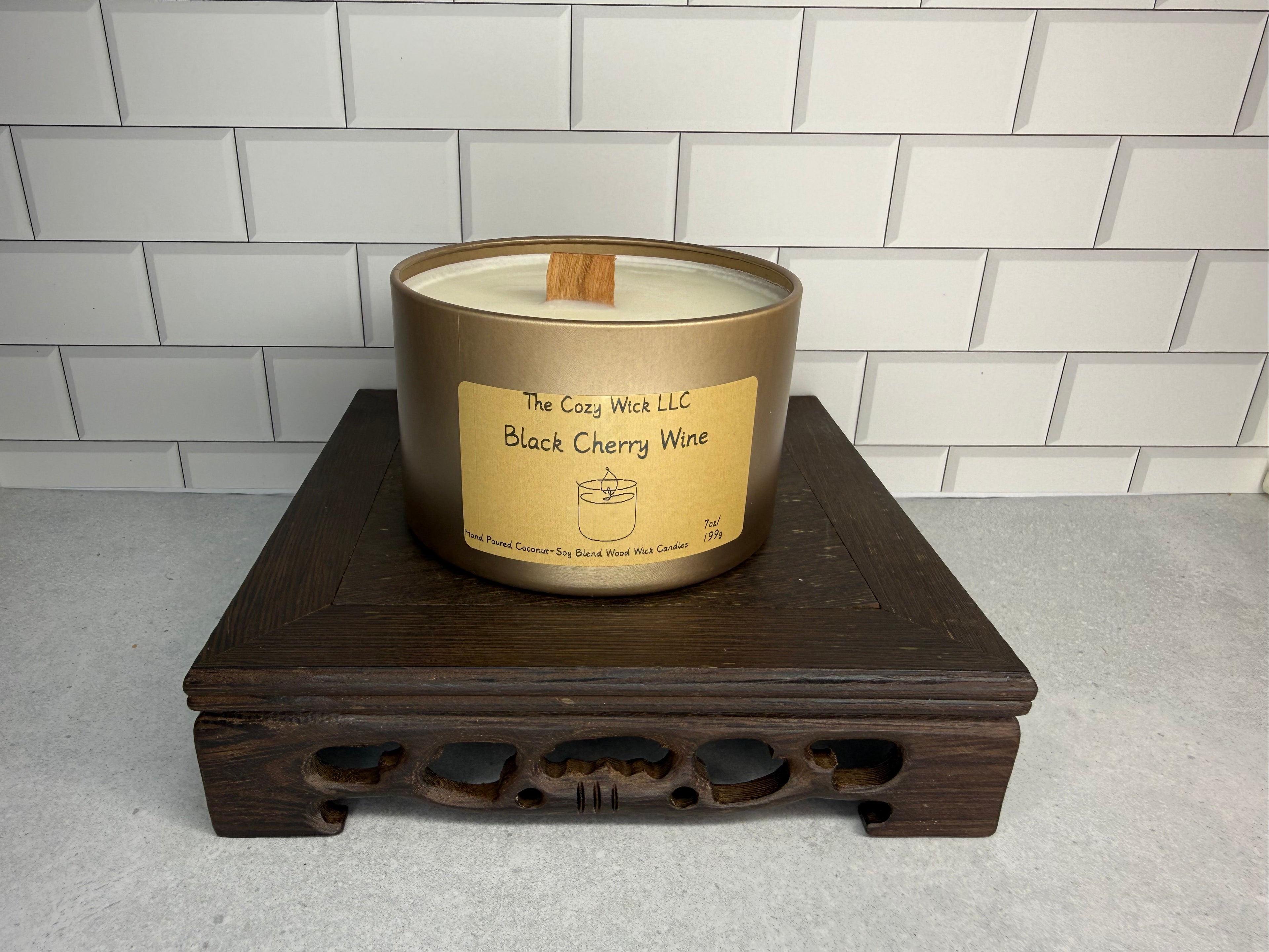 Black Cherry Wine Candle