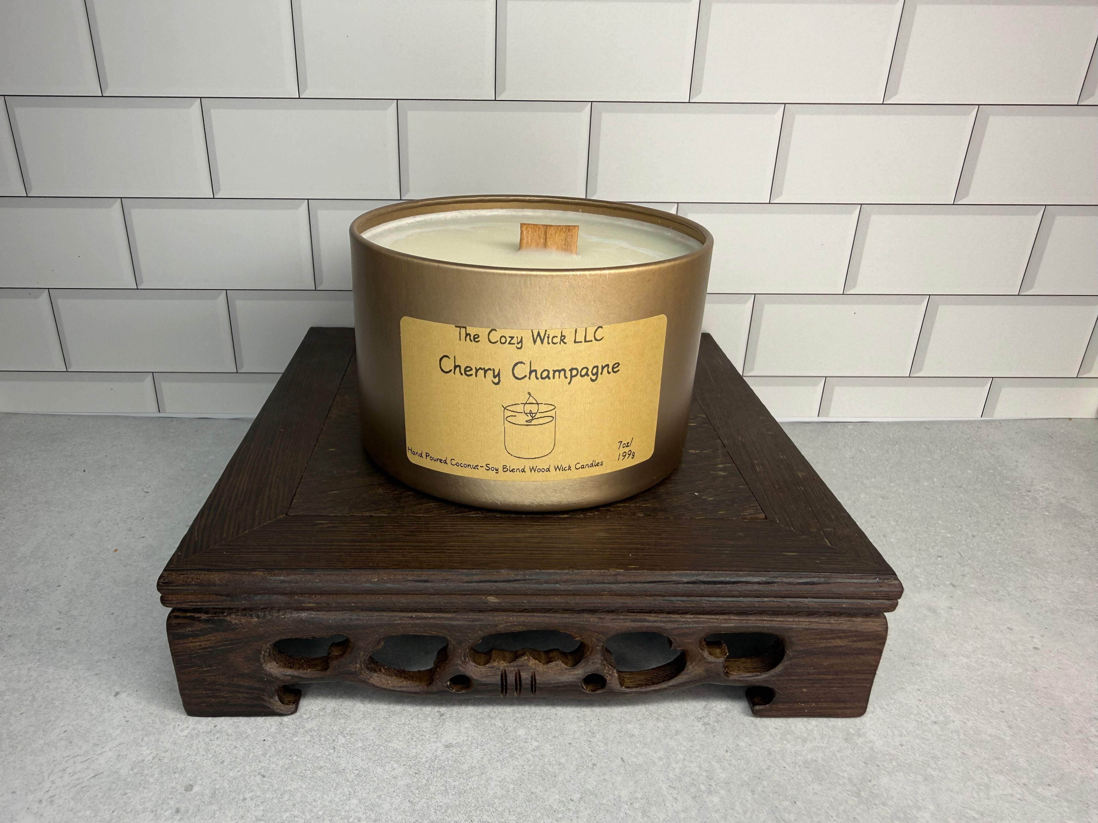 Cherry Champagne Candle