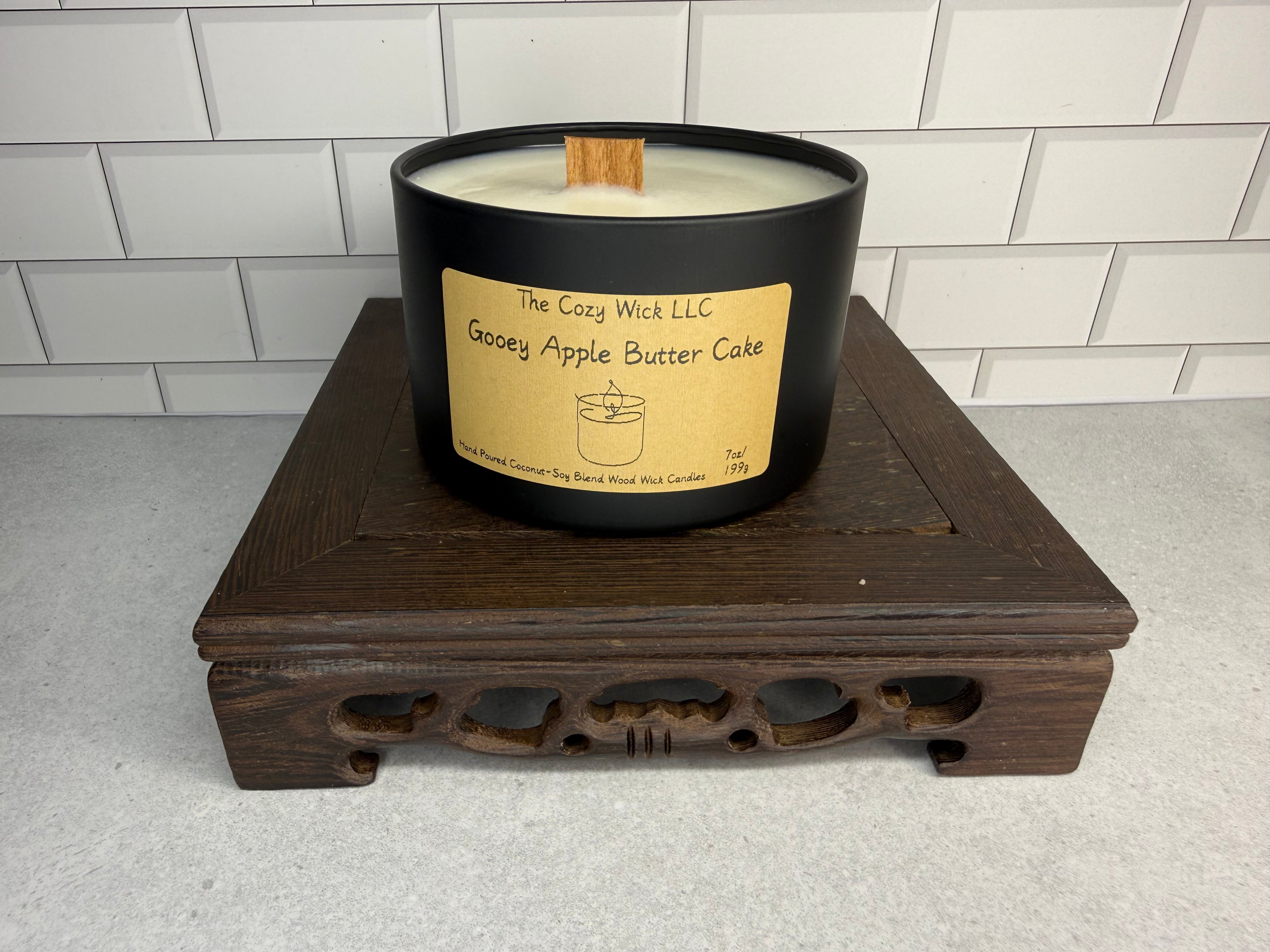 Gooey Apple Butter Cake Candle