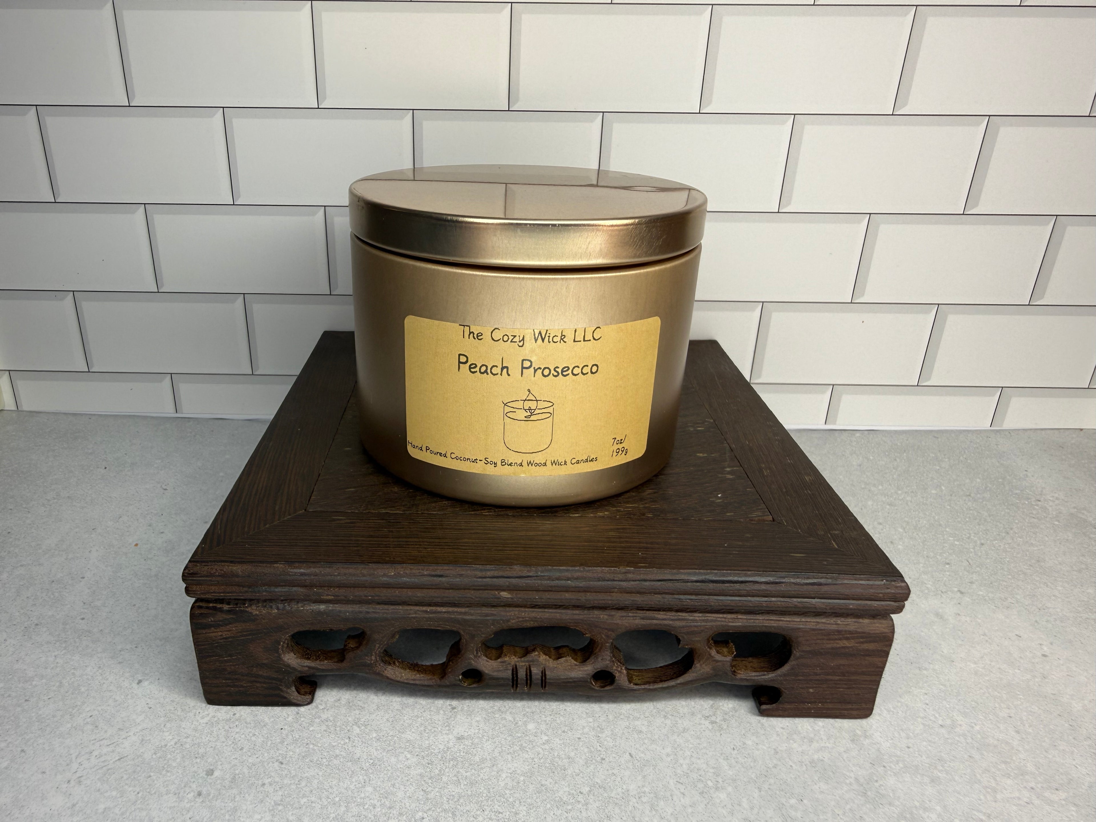 Peach Prosecco Candle