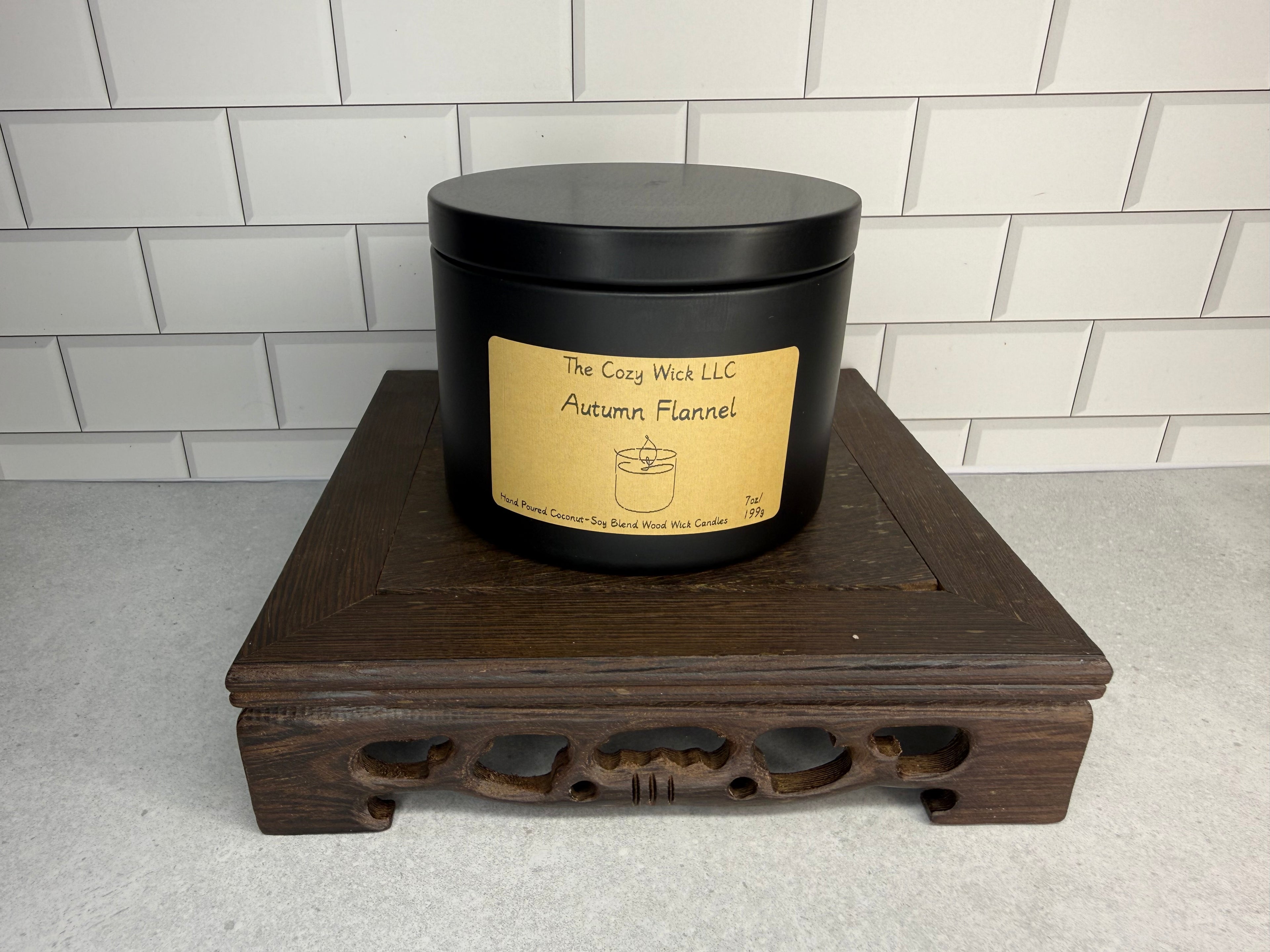 Autumn Flannel Candle