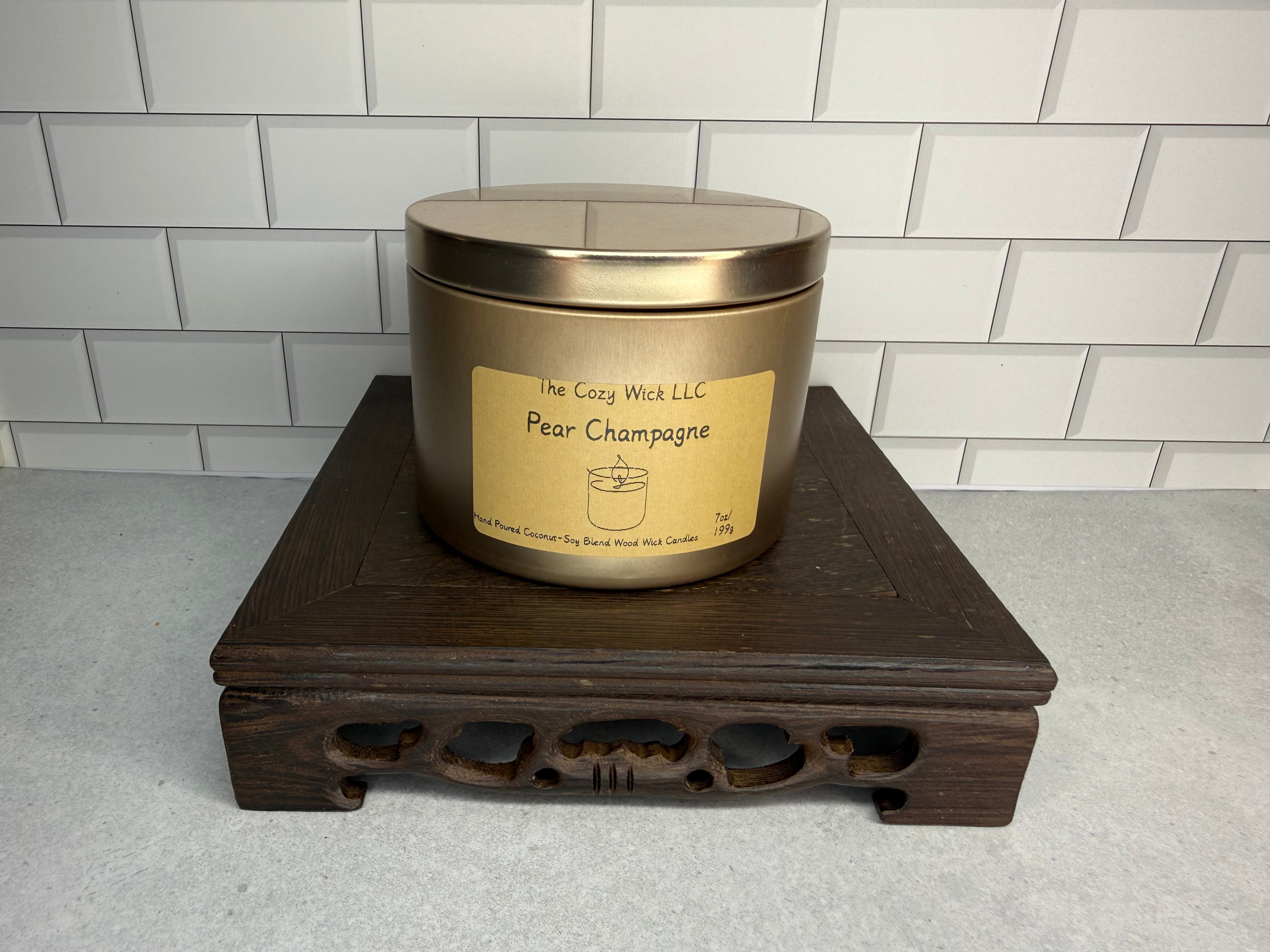 Pear Champagne Candle
